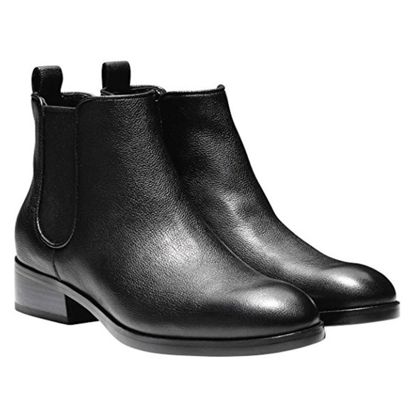 Cole Haan Shoes - Cole Haan Landsman Leather Black Bootie